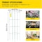 Vevor Tomato Cages Plant Support Cage Square Steel 3.8FT Green for Garden, 10PK VV-KZDFQJ11.8X46LS10Z - alternate 6