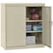 Sandusky Lee Storage Cabinet, 36 in H, 36 in W, 18 in D, Swing, Keyed, Putty, 2 Shelves CA21361836-07 - alternate 4