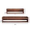Homeroots Set Of Two Brown Wood Wall Mounted Floating Shelves 634535 - alternate 4