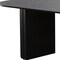 Homeroots 86" Black Wood Double Pedestal Base Oval Dining Table 720671 - alternate 4