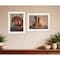 Homeroots Set Of Two Red Bowl or Bittersweet Basket 1 White Framed Print Wall Art, 2PK 405997 - alternate 3