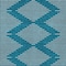 Homeroots 3' X 5' Teal Blue And Ivory Geometric Washable Indoor Outdoor Area Rug 598622 - alternate 8