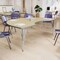 Flash Furniture Commercial Adjustable Height Kidney Activity Table-Standard Legs in LT NAT XU-A4872-KIDNY-LTNAT-T-A-GG - alternate 7