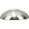 Designperfect 3'' Center-to-Center Cup Pull, Brushed Satin Nickel DPA-C632SNB - alternate 3
