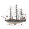 Homeroots 32" Black and White Solid Wood Hand Painted Amerigo Vespucci Model Boat 401836 - alternate 5