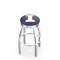 Holland Bar Stool Co 25" Chrome Illinois Swivel Bar Stool, Accent Ring L8C3C25IlliniU - alternate 1
