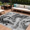 Homeroots 8' X 10' Gray And Silver Horse Washable Indoor Outdoor Area Rug 618700 - alternate 1