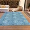 Homeroots 9' X 12' Denim Blue Sky Blue And Ivory Floral Medallion Washable Indoor Outdoor Area Rug 614585 - alternate 7