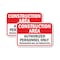 Signmission Construction Area Authorized Personnel Only Trespassers, 18'' X 24'', Heavy Gauge Aluminum, 2PK A-1824-2PACK-2618 - alternate 1