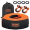 Vevor Car Tow Cable Towing Strap Rope 36000 lbs 30 ft 3.35" Emergency Heavy Duty LC-RK02 - alternate 1