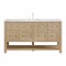 James Martin Vanities Breckenridge 60 in. Single Vanity, Whitewashed Oak, w/ 3 CM Arctic Fall Solid Surface Top 330-V60S-WWO-3AF - alternate 1