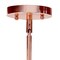 Homeroots Rose Gold Cylinder Iron Ceiling Light With Clear Shades 651680 - alternate 3