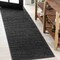 Jonathan Y Haze Solid Low-Pile Black 2 ft. x 14 ft. Runner Rug SEU100I-214 - alternate 1