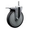 Service Caster 6 Inch Thermoplastic  Rubber Wheel Swivel 58 Inch Threaded Stem Caster Total Lock Brake SCC SCC-TSTTL20S614-TPRB-58212 - alternate 1