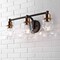 Jonathan Y Manhattan Vintage 25.5" 3-Light Metal/Glass Industrial Rustic LED Vanity, Brass Gold/Oil Rubbed Bronz JYL3546A - alternate 7