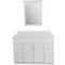Craftmark Shaker Retreat Wht 48'' Wx34'' Hx21''D Vanity Base without Top 2 Door/4 Drawer SR4821D - alternate 8