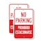 Signmission No Parking / Prohibido Estacionarse Sign, 12'' X 18'' 2 Signs, Heavy Gauge Aluminum, 2PK A-1218-2PACK-25303 - alternate 1