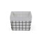 Homeroots 13" Black And White Fabric And Metal Basket 379833 - alternate 5