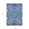 Homeroots 9' X 12' Blue Gray And Ivory Tribal Washable Indoor Outdoor Area Rug 598104 - alternate 5