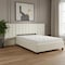 Homeroots Beige Tufted Velvet Upholstered Queen Bed Frame 590447 - alternate 6