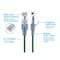 Monoprice SlimRun Cat6A Ethernet Patch Cable - Snagless RJ45_ UTP_ Pure Bare Cop 16325 - alternate 3
