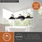 Vaxcel Akron 3 Light Matte Black with Gold Brass Accents Industrial Bathroom Vanity Wall Fixture W0436 - alternate 6
