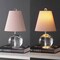 Jonathan Y Goddard 16" Crystal Ball/Metal LED Table Lamp, Clear/Pink JYL2079C - alternate 4