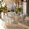 Flash Furniture Contemporary Restaurant Stack Chair, Aluminum Seat, 21.75 W 22" L 29 H, Integrated TLH-017B-GG - alternate 11
