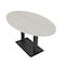 Skutchi Designs Oval Conference Table With Power Unit, 36 in W, 60 in L, Ivory HAR-OVL-36X60-DOU.BK-K458-NA - alternate 1