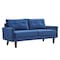 Homeroots Blue Velvet Modern Tufted Modular Sofa 473440 - alternate 1