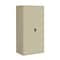 Hirsh Storage Cabinet, 72 in H, 36 in W, 24 in D, Recessed Twist, Keyed, Putty, 4 Shelves 22007 - alternate 1