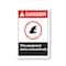 Signmission OSHA, This Equipment Starts Automatically, Size: 12in X 18in Rigid Plastic, OS-CL-P-1218-L-19972 OS-CL-P-1218-L-19972 - alternate 1