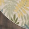 Homeroots 8' Green Yellow And Blue Round Palm Leaf Indoor Outdoor Area Rug 548060 - alternate 6