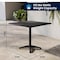 Flash Furniture Lila 31.5in Black Square Aluminum Indoor-Outdoor Table Set with 4 Black Slat Back Chairs TLH-ALUM-32SQ-017BK4-GG - alternate 14