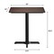 Flash Furniture 30" x 24" Tabletop, Seamless Surface Technology, Dark Brown with 22x22 Black Table Height X-Base ST-REC2430-WBR-T2222-GG - alternate 6