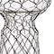 Homeroots 11" Black Distressed Lattice Metal And Glass Tabletop Pillar Candle Holder 608400 - alternate 2