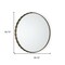 Homeroots 30" Gold Metal Scalloped Accent Mirror 607277 - alternate 4
