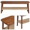 Alaterre Furniture Calais Bench, Warm Chestnut ANCA0370 - alternate 11