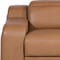 Homeroots 41" Chestnut Italian Leather Wall Hugger Recliner With USB 634539 - alternate 7