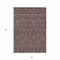 Homeroots 8' X 10' Merlot Gray And Taupe Floral Washable Indoor Outdoor Area Rug 582287 - alternate 4