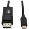 Tripp Lite series U444-003-DP-BE USB-C to DisplayPort Adapter, M/M, Black, 3 ft. U444-003-DP-BE - alternate 1