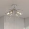 Vaxcel Estelle 6-Light 24 in W Polished Nickel Mid-Century Modern Sputnik Semi Flush Ceiling Fixture C0161R - alternate 6