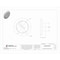Hubbell Wiring Device-Kellems Floor Sub-Plate, Floor Box Type, 1 Gang, Aluminum, Furniture Feed Cover Type S1SPFFBL - alternate 2