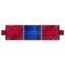 Mytee Products Superlight 14oz 3 Pc Lumber Tarp 8ft Drop - Red Ends, Blue Middle SLLT3PC-R-BL-R - alternate 3