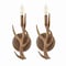 Jonathan Y Cody 5.5" 1-Light Southwestern Bohemian Resin/Iron Faux Antler LED Vanity Light, Brown Wood Fin, 2PK JYL6307A-SET2 - alternate 7
