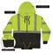 Ergodyne M Lime Type R Class 3 Performance Hi-Vis Zip-Up Hoodie 8318BK - alternate 4