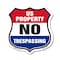 Signmission No Trespassing Shield Sign U.S. Property, 12 Inch X 12 Inch, Aluminum Metal Sign SHI-A-12-411 - alternate 1