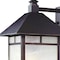 Homeroots Antique Bronze Frosted Glass Lantern Wall Light 398640 - alternate 3