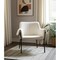 Homeroots 31" Cream and Black Boucle and Metal Arm Chair 606004 - alternate 4