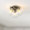 Jonathan Y Iris 11.5" 3-Light Farmhouse Rustic Iron/Glass LED Semi Flush Mount, Nickel/Clear JYL7568B - alternate 6